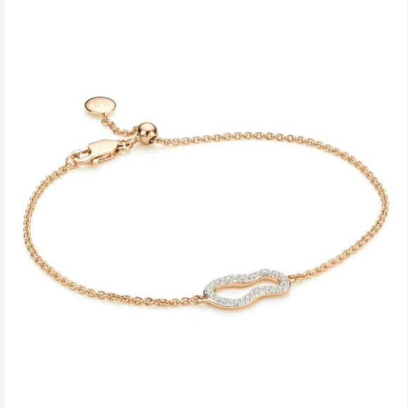 Monica Vinader Riva Diamond Bracelet - Picture 1 of 3